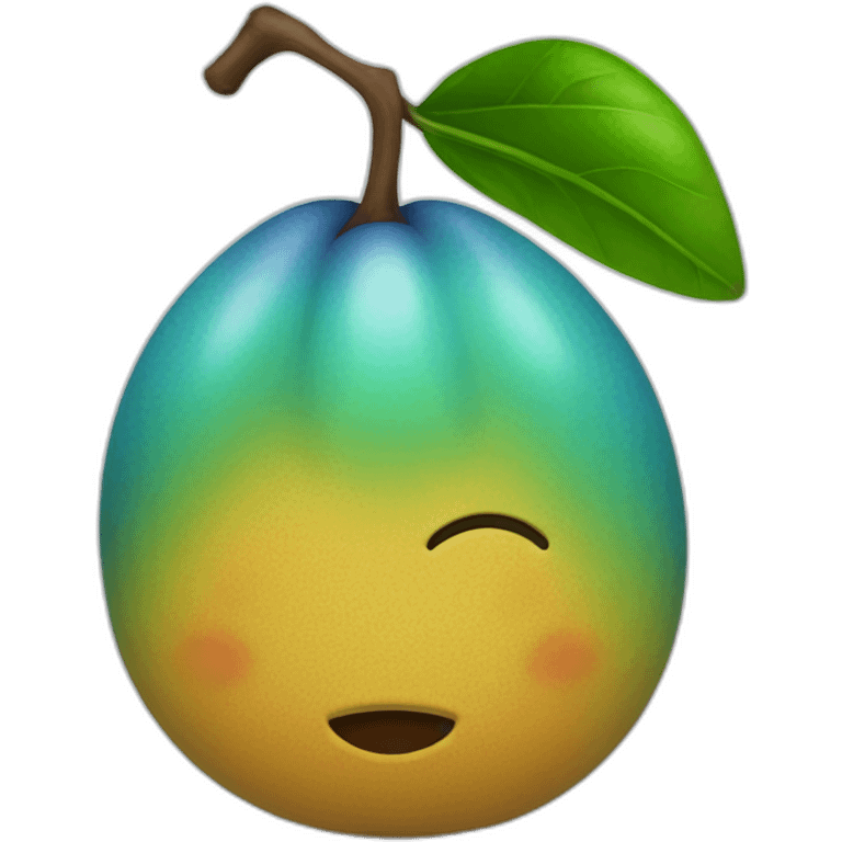 sad blue mango emoji