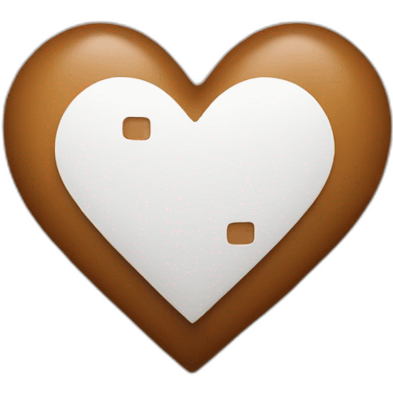 brown heart with a band-aid emoji