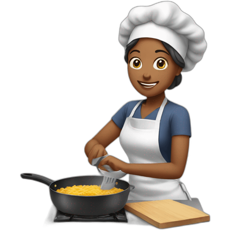 woman cooking emoji