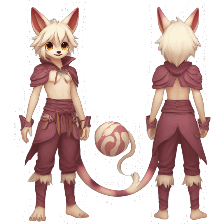 Anthro cool cute kawaii LiLaiRa-Vernid-Fakémon Full Body emoji