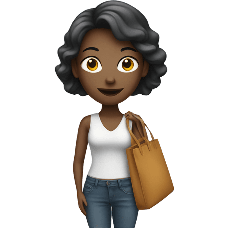 woman with bag emoji