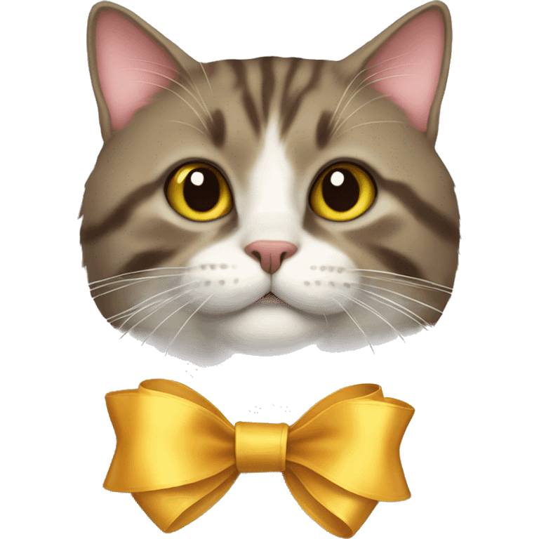 Cat with ribbon  emoji