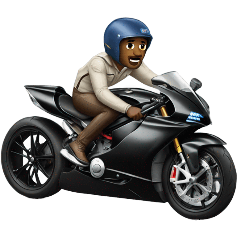 Andrew tate riding on his bugatti emoji