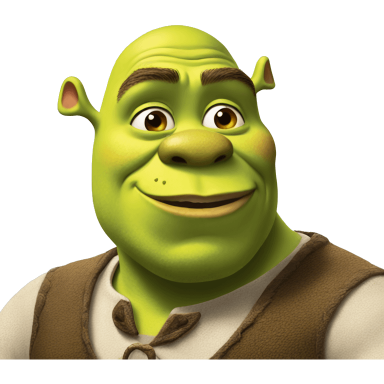 Shrek blowing kisses emoji