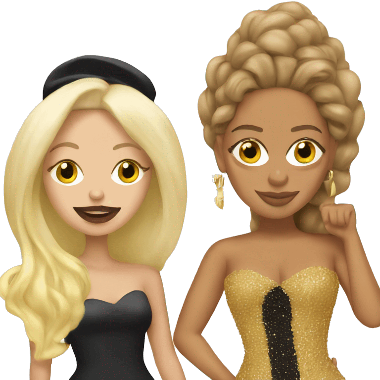 lady gaga and beyonce emoji