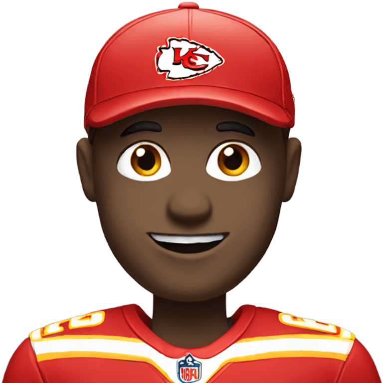 Ref wearing chiefs colors emoji