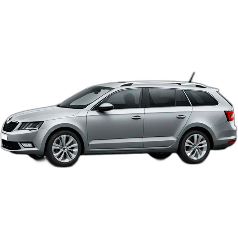 grey combi (skoda octavia) sideview emoji