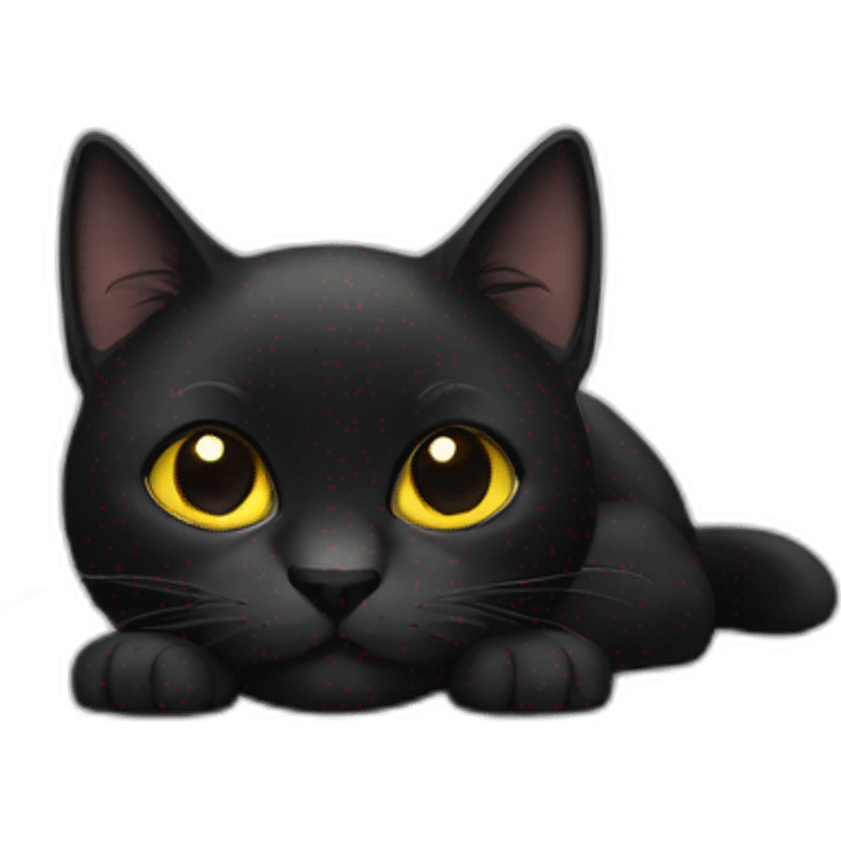 Black cat emoji