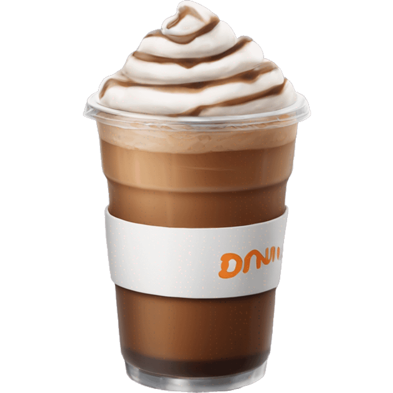 Dunkin’ Donuts iced coffee no whip cream emoji