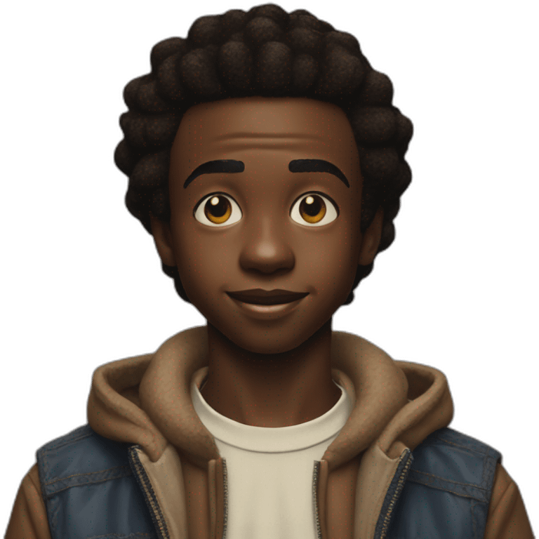 Caleb McLaughlin Lucas Sinclair stranger things  emoji