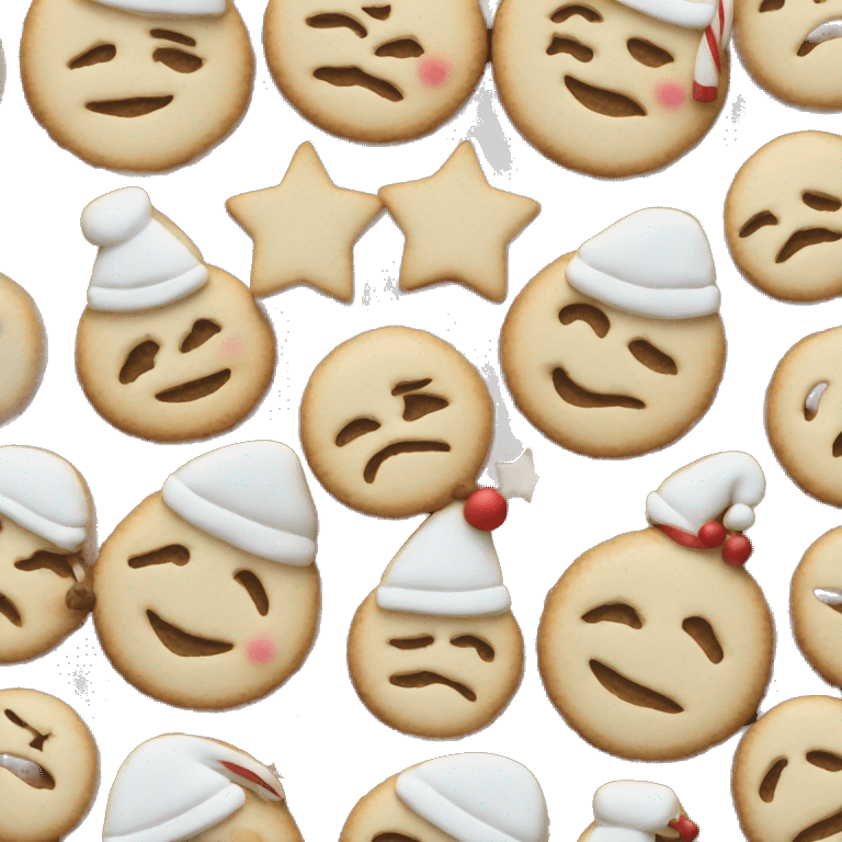 3 Stacked Christmas Themed Cookies emoji