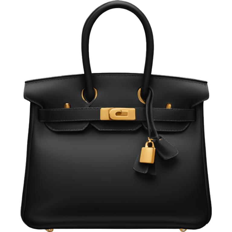 hermes black bag emoji