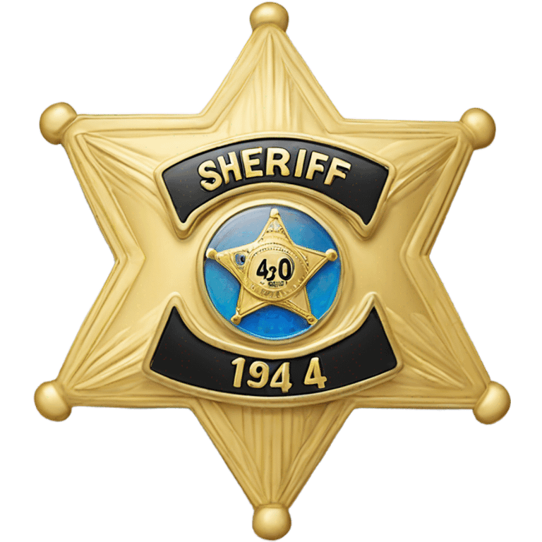 Sheriff's deputy badge with badge number 540 emoji