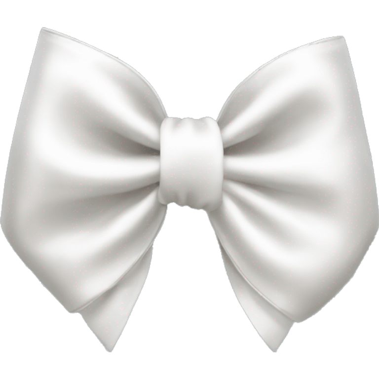 white satin bow emoji