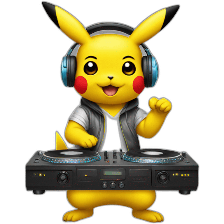 pikachu dj emoji