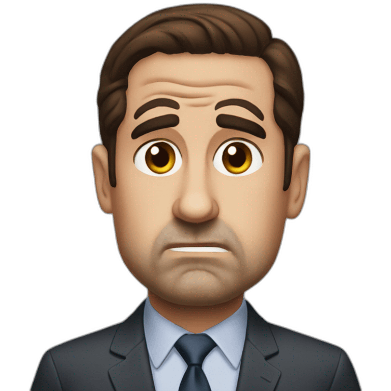 Angry Michael Scott emoji