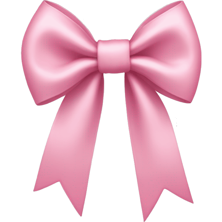 light pink bow on light pink bow emoji