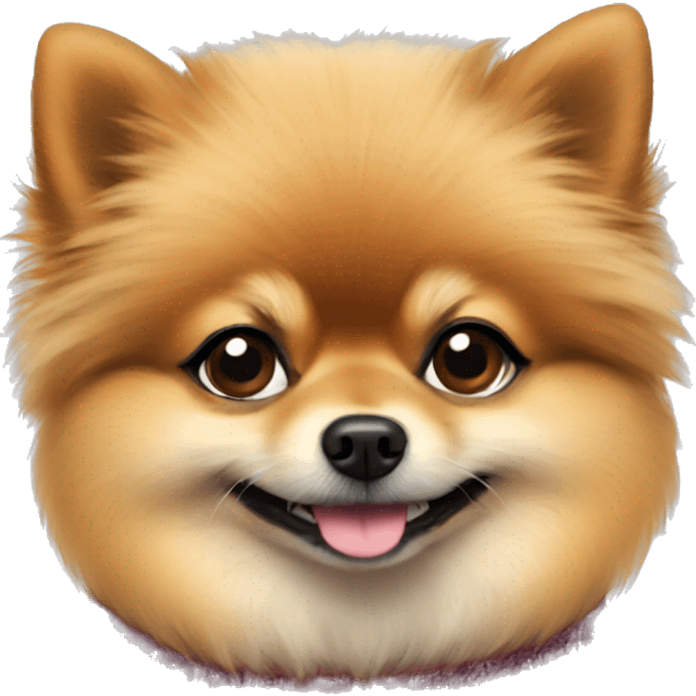 Pomeranian in sweater emoji