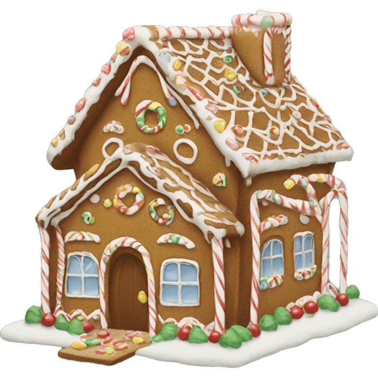 gingerbread house emoji