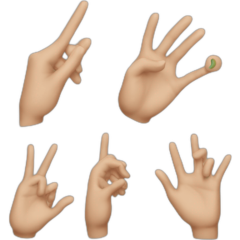 Hand gestures emoji