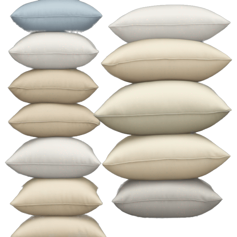 Pillows neatly stacked together  emoji