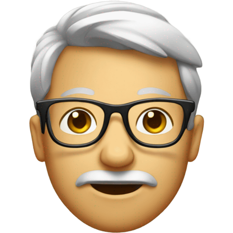 face wearing glasses with magnetic frames emoji