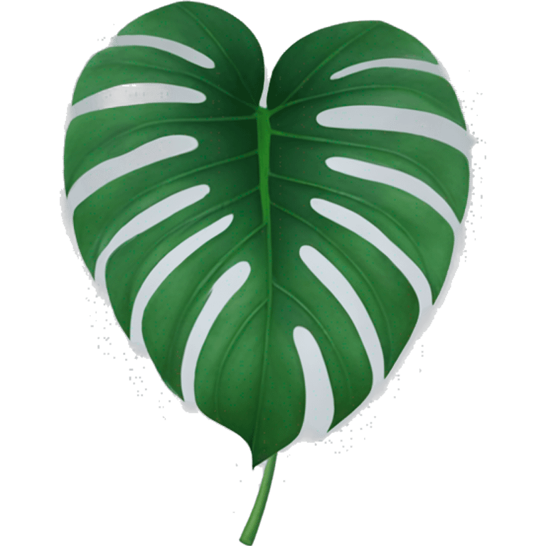 Monstera leaf emoji