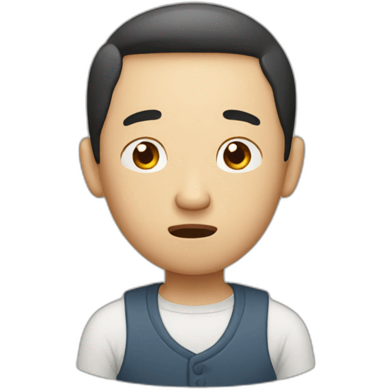 Confused chinese man emoji