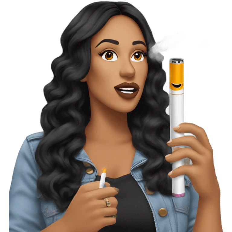 natalie nunn vaping  emoji