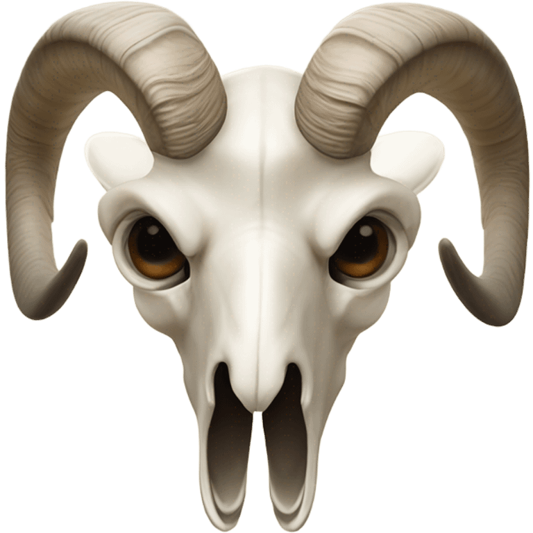 1 Bighorn sheep skull with no ears emoji