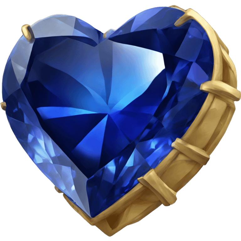 One Sapphire heart gem emoji