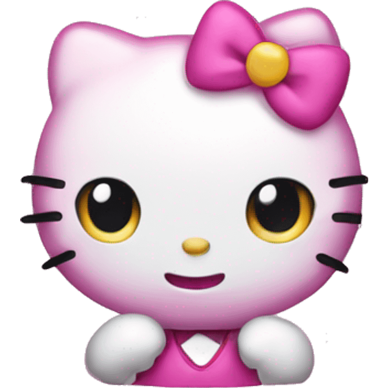 Pink hello kitty emoji