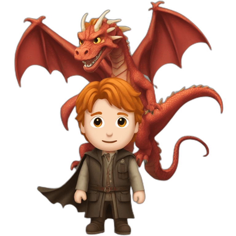 ron weasley on a dragon emoji