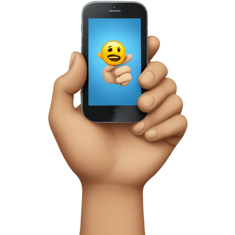 Phone hand emoji