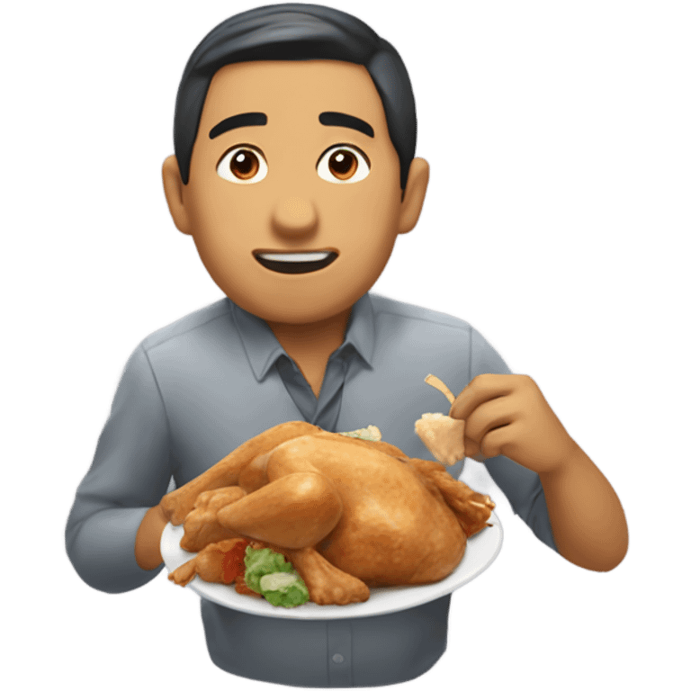 Ralph louie gregorio eating chicken emoji