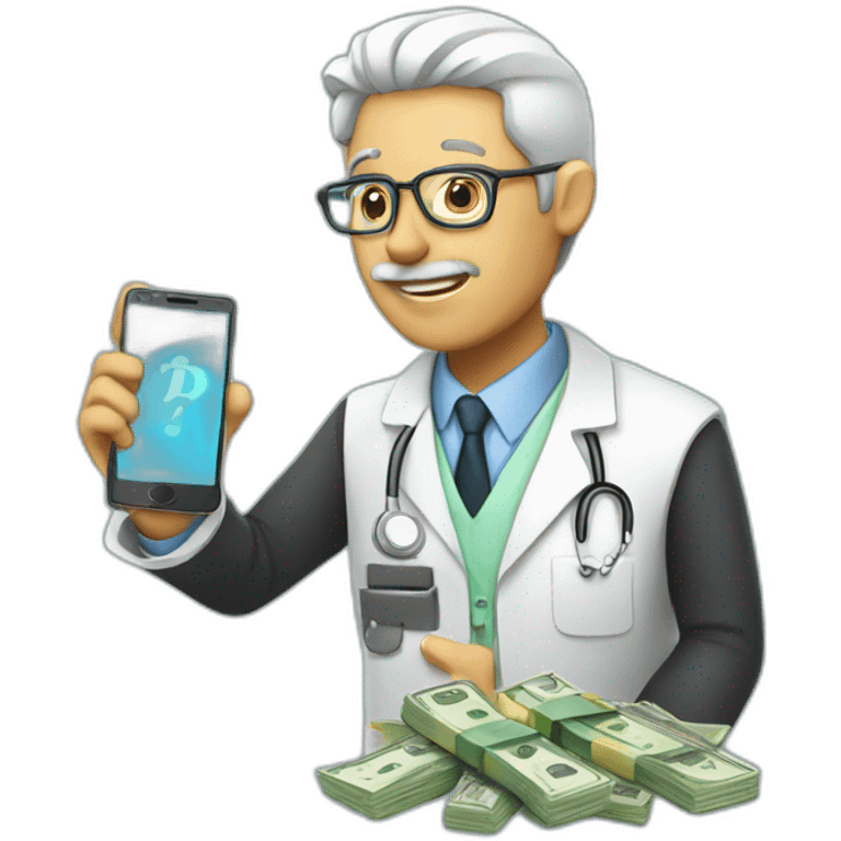 doc with phone and money emoji