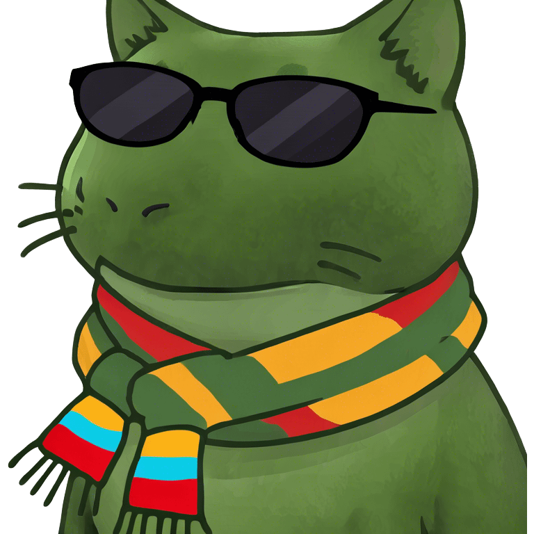 Cat with sunglasses emoji