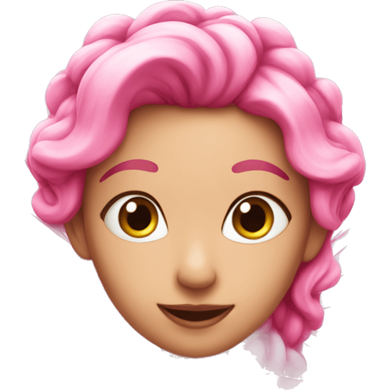 Pink fairy emoji