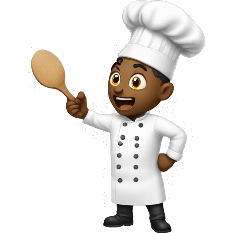 Chef yelling at rat cooks emoji