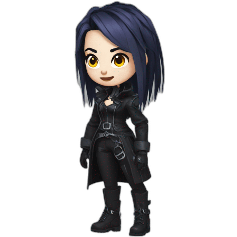 goth brigitta,overwatch,full body emoji