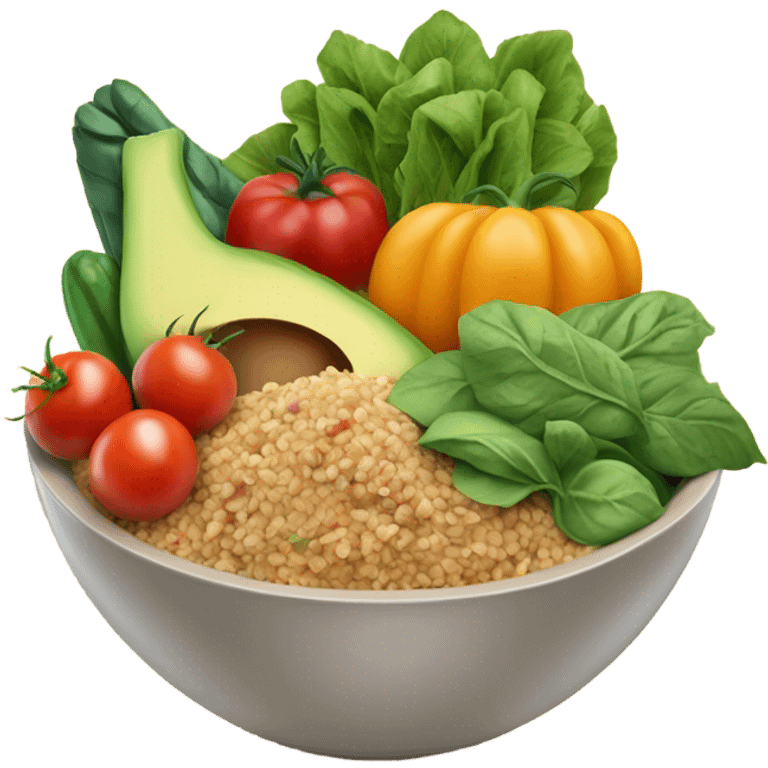 bowl of healthy food emoji