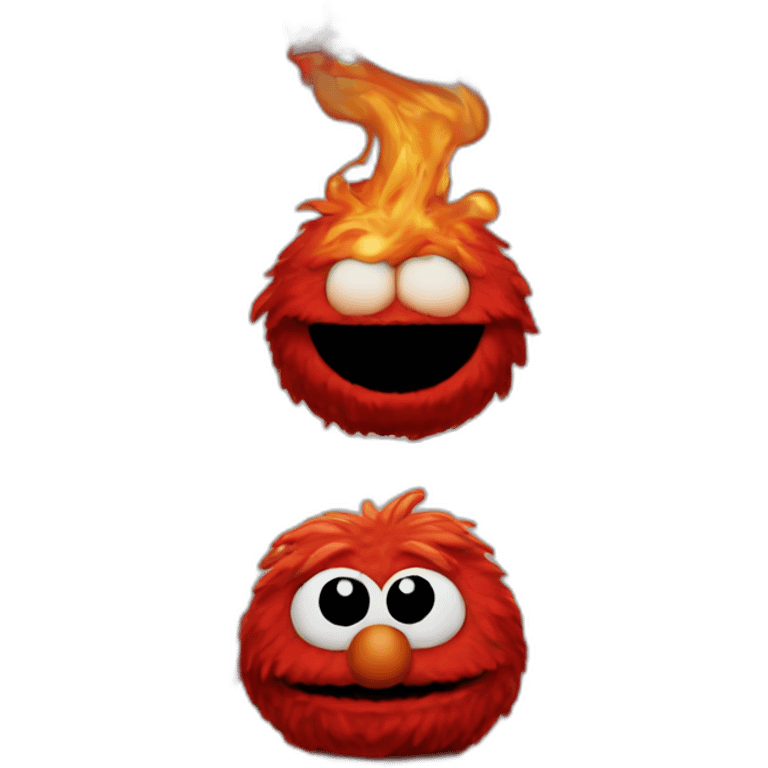 elmo merging a git PR emoji