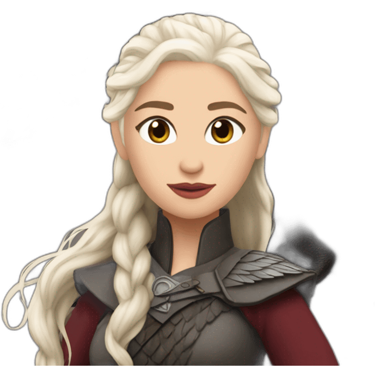 daenerys targaryen with drogon emoji