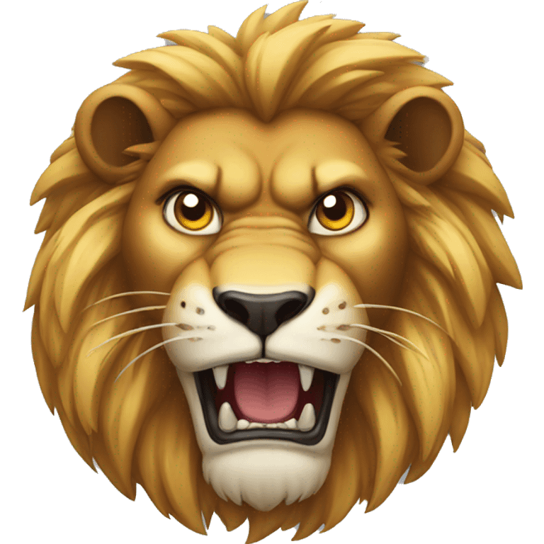 Angry lion emoji