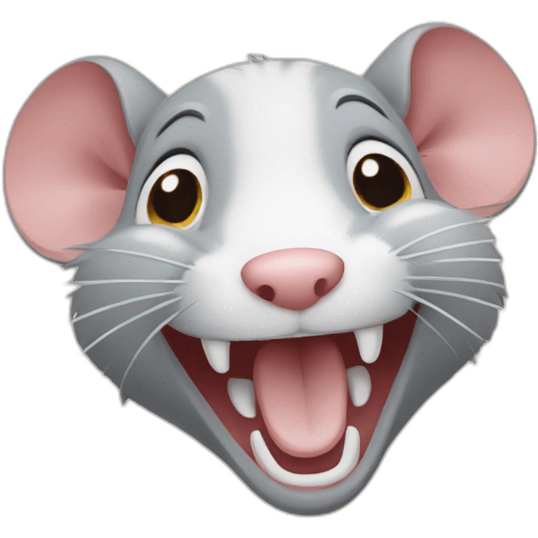 laughing rat emoji