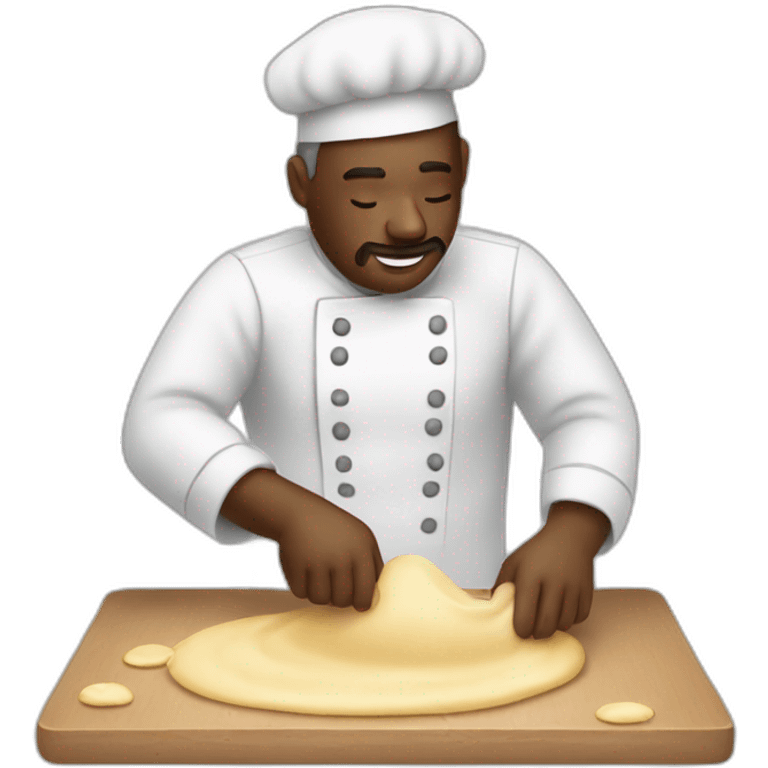 man kneadin a dough emoji