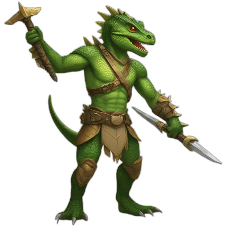 lizardman warrior emoji