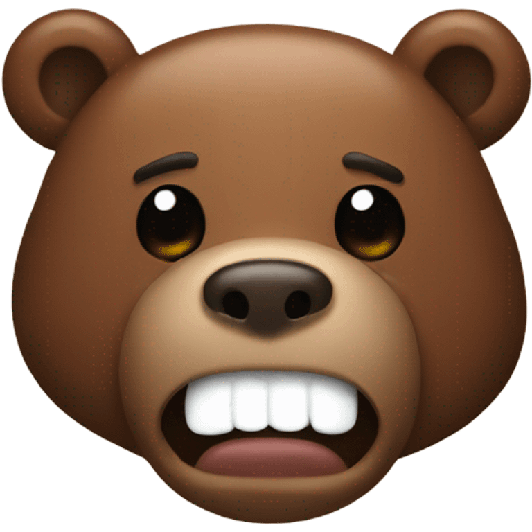 Poop bear emoji