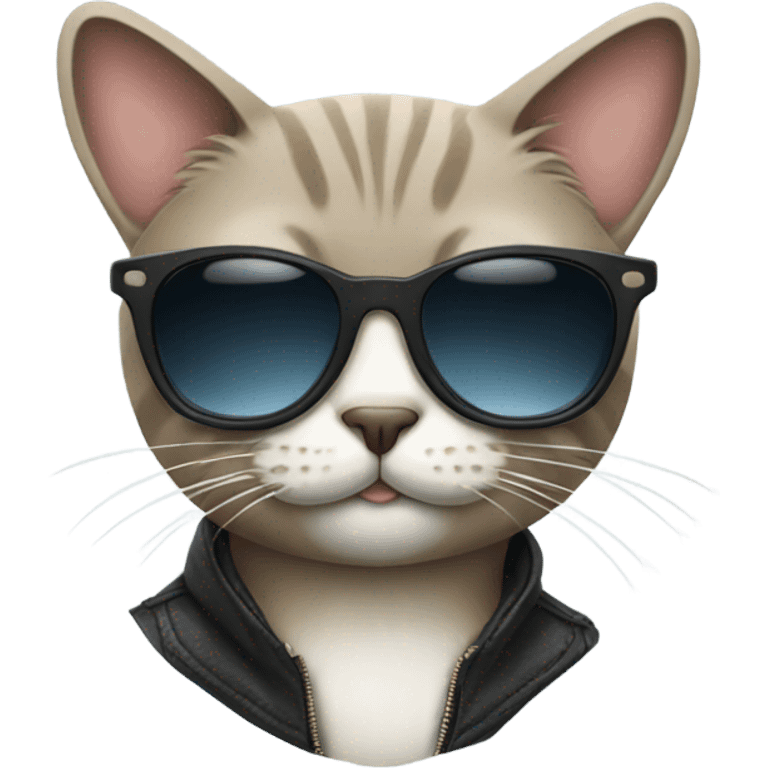 Cat with sunglasses emoji