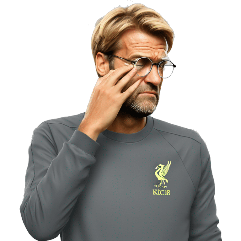 Jurgen Klopp facepalm emoji emoji